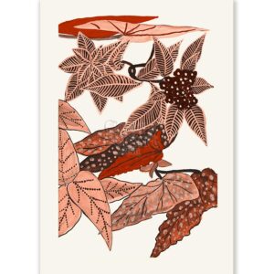 Floral Embroidery Design 1 Atelier Martine - Art Print