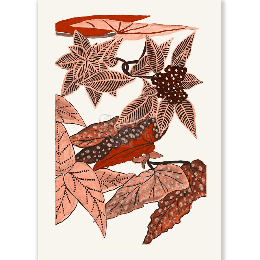 Floral Embroidery Design 1 Atelier Martine - Art Print 1 Floral Embroidery Design 1 Atelier Martine - Art Print