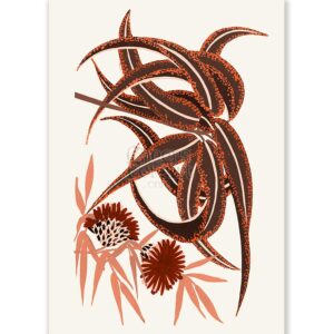 Floral Embroidery Design 3 Atelier Martine - Art Print