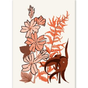 Floral Embroidery Design 4 Atelier Martine - Art Print