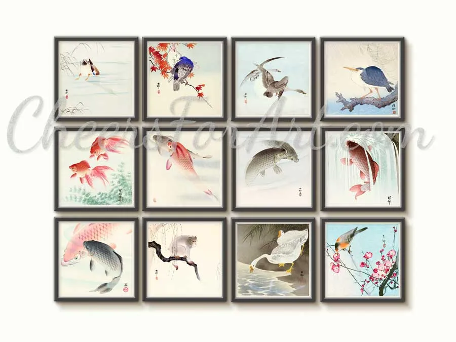 Frog on Lotus Leaf Ohara Koson - Art Print - Image 4