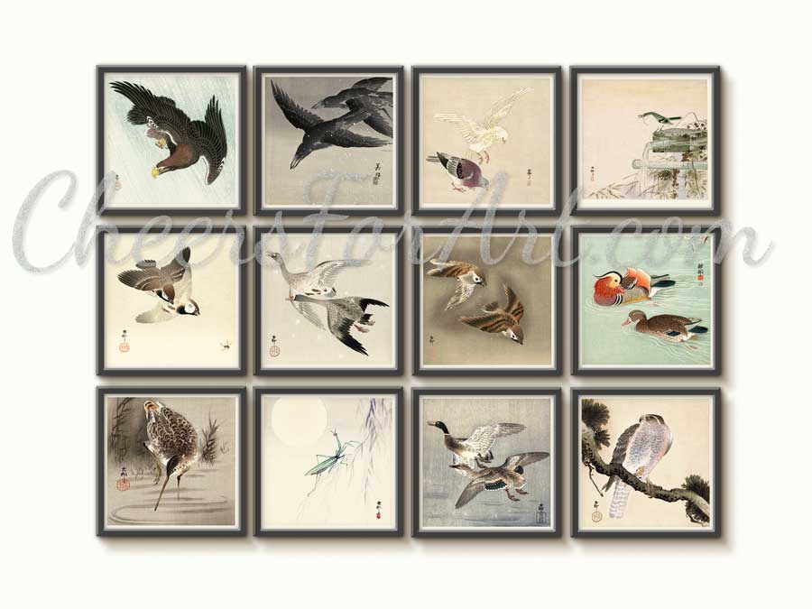 Red and Black Carps Ohara Koson - Art Print - Image 3