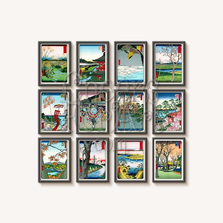 Boats and Seashore Andō Hiroshige - Art Print - Image 2