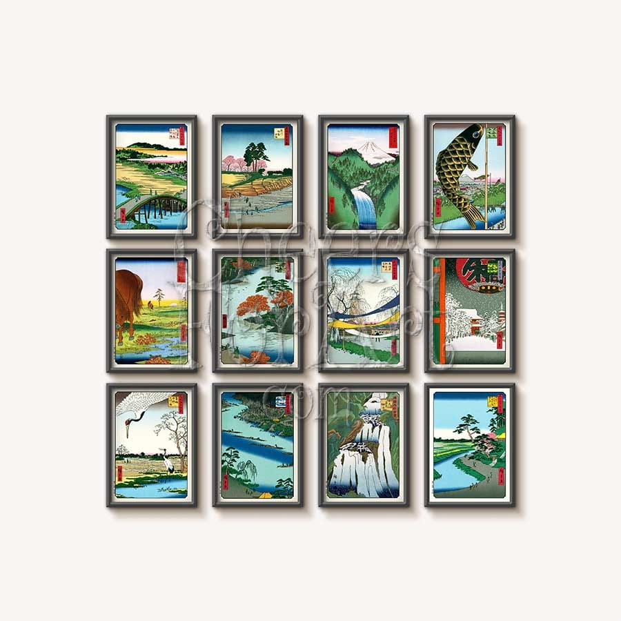 Boats and Seashore Andō Hiroshige - Art Print - Image 3