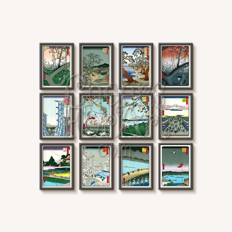 Boats and Seashore Andō Hiroshige - Art Print - Image 4