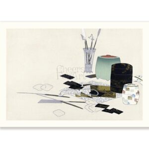Japanese Kamisaka Sekka Art Supplies - Art Print Japanese Kamisaka Sekka Art Supplies - Art Print