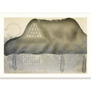 Japanese Kamisaka Sekka Moon Night and House - Art Print Japanese Kamisaka Sekka Moon Night and House - Art Print