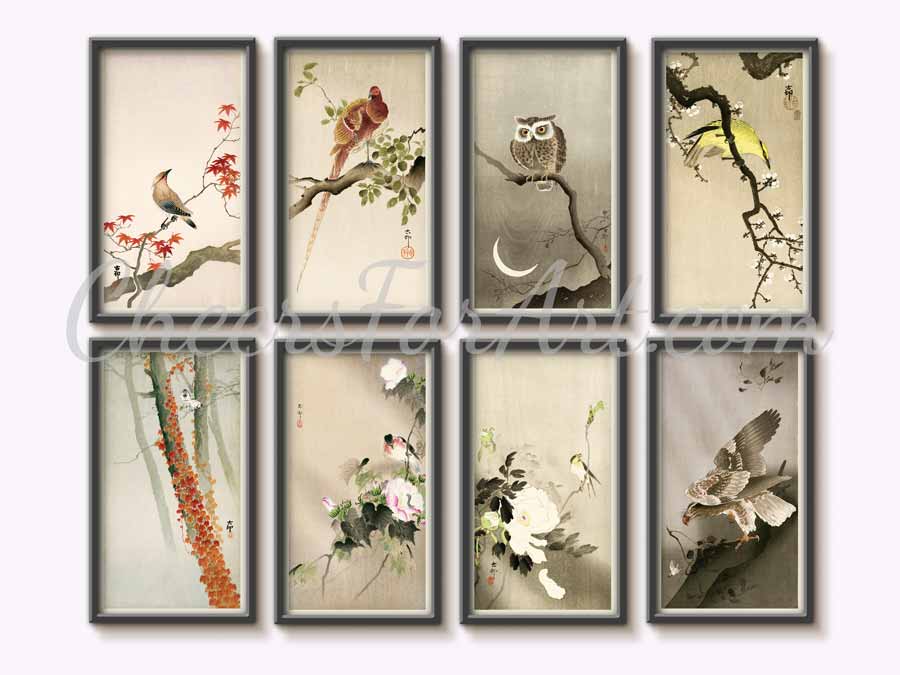 Peacock on Branch Ohara Koson - Art Print - Image 2