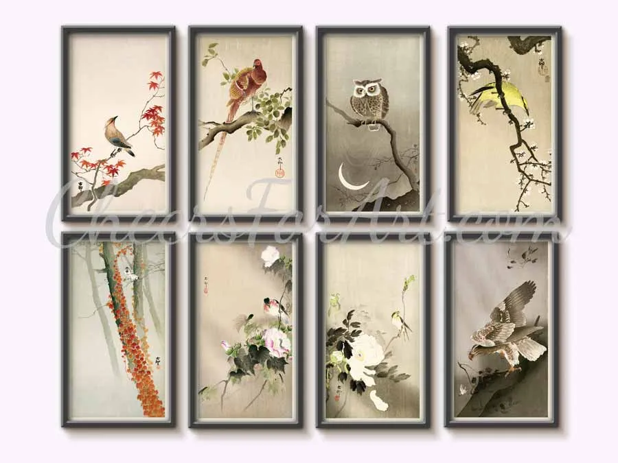 Peacock and Peahen Ohara Koson - Art Print - Image 2