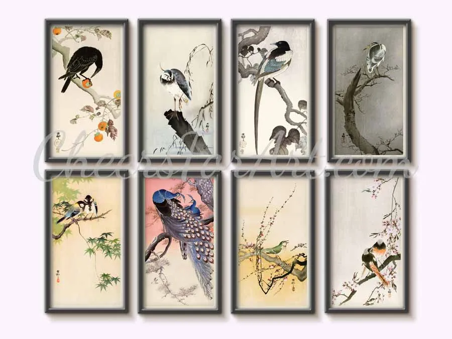 Peacock and Peahen Ohara Koson - Art Print - Image 6