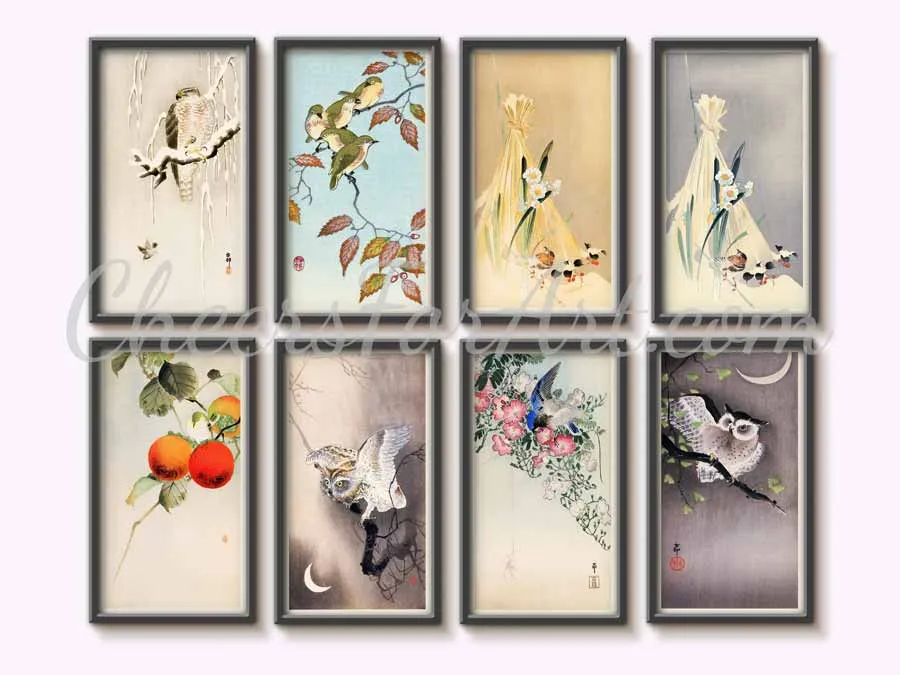 Peacock and Peahen Ohara Koson - Art Print - Image 5