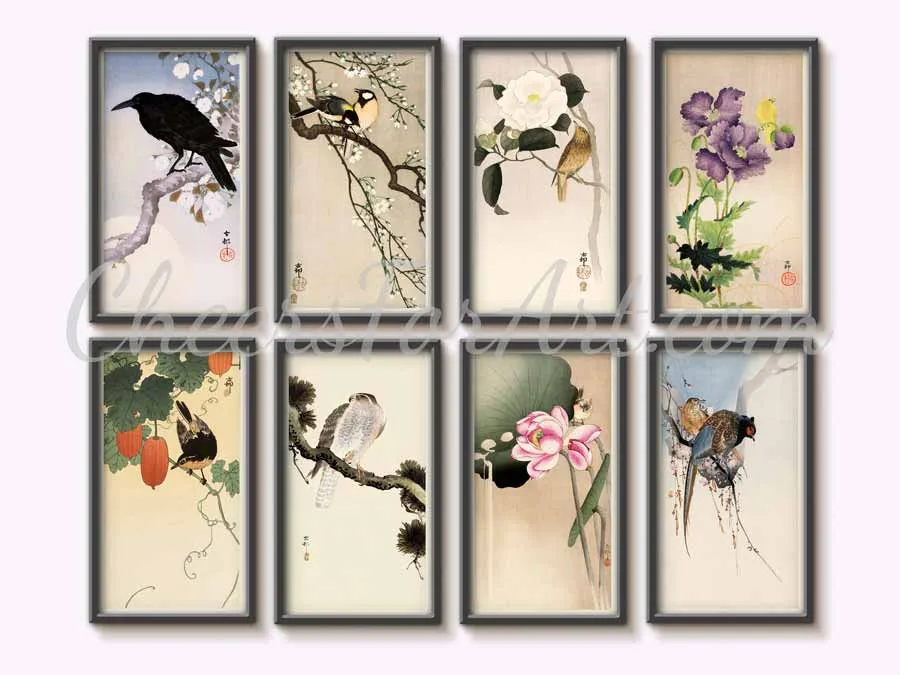 Peacock and Peahen Ohara Koson - Art Print - Image 4