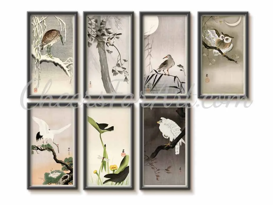 Peacock and Peahen Ohara Koson - Art Print - Image 7