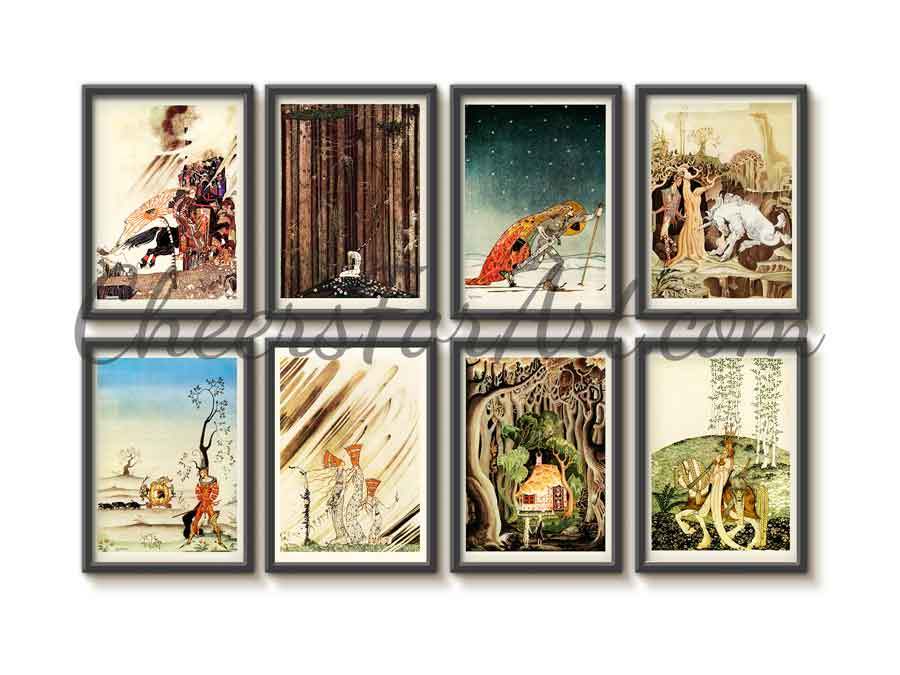 Kay Nielsen House in the Tree - Art Print - Image 4