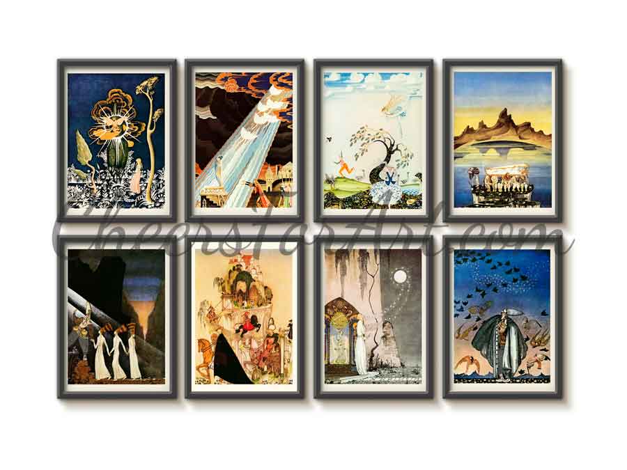 Kay Nielsen House in the Tree - Art Print - Image 3