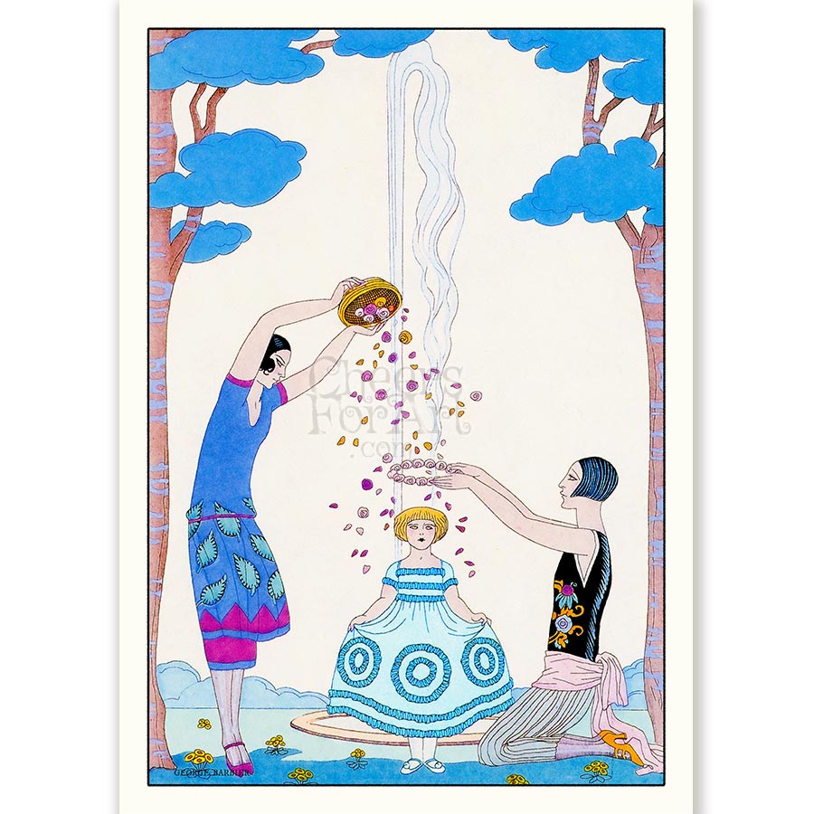 Flower Shower George Barbier - Art Print