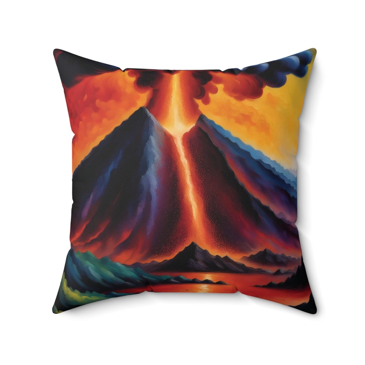 Volcanos. Square Pillow, 54023-3 - Image 2