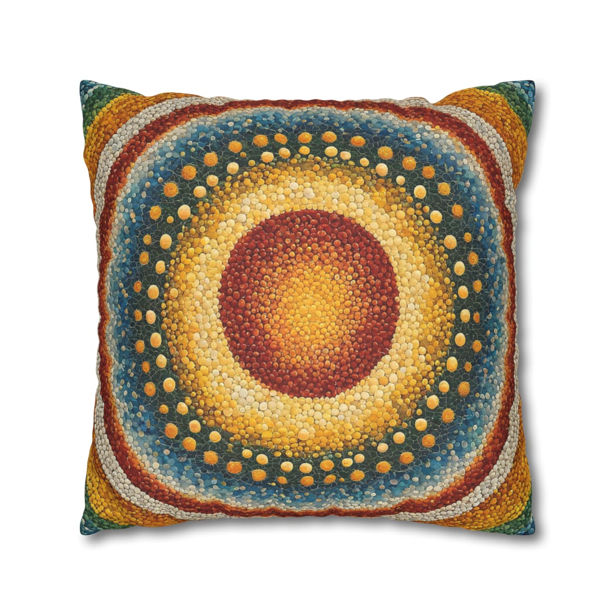 Abstract Circles & Dots - Pillow Case - Image 2