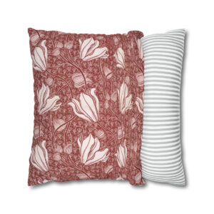 William Morris Tulips in Terracotta - Pillow Case