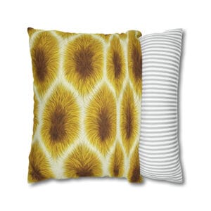 Rust Yellow Fur Pattern - Pillow Case