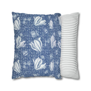 William Morris Tulips in Blue - Pillow Case