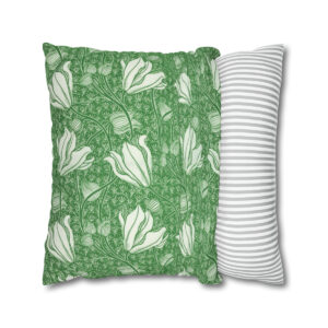 William Morris Tulips in Cool Green - Pillow Case