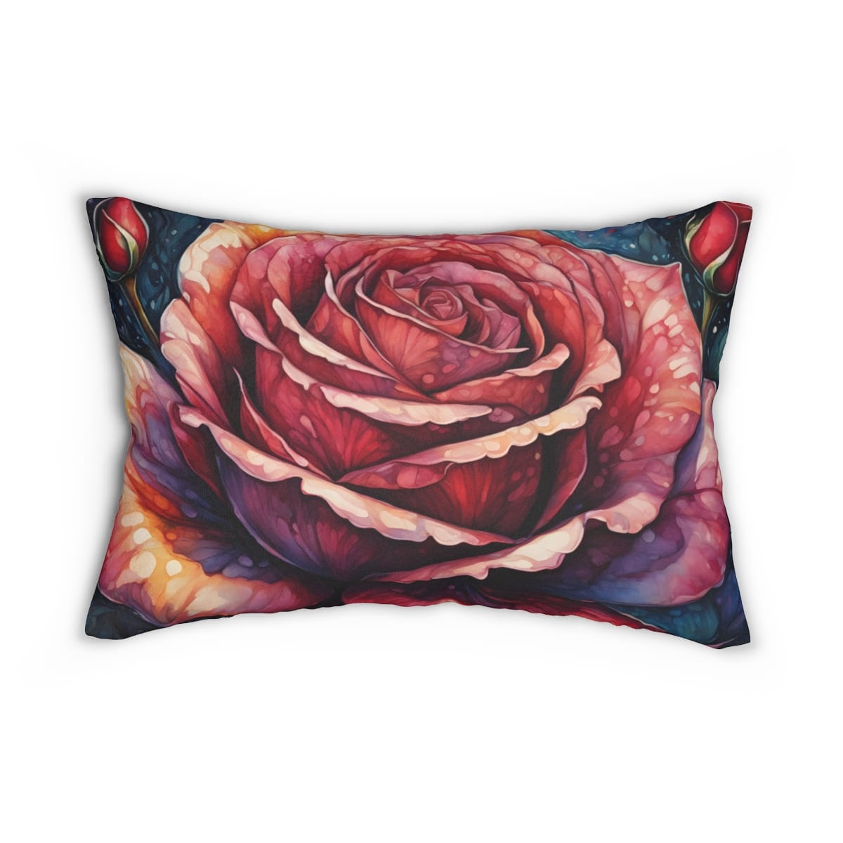 Giant Red Rose Lumbar Pillow  74051-4a - Image 2