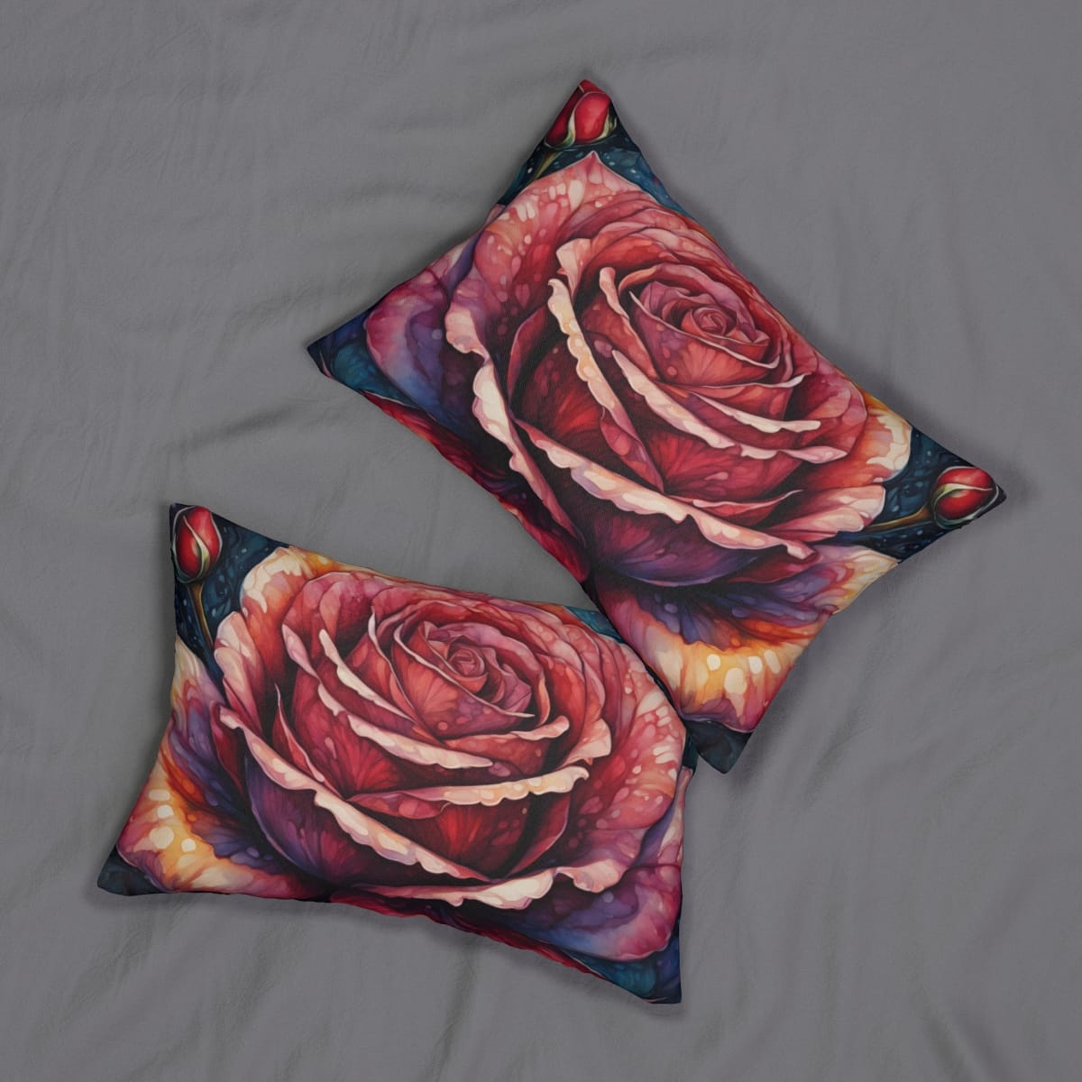 Giant Red Rose Lumbar Pillow  74051-4a - Image 4