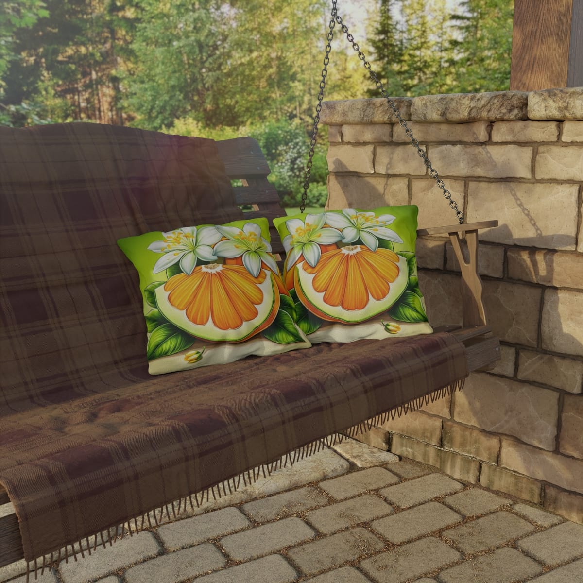 Sliced Orange - Outdoor Pillow 74066-3 - Image 4