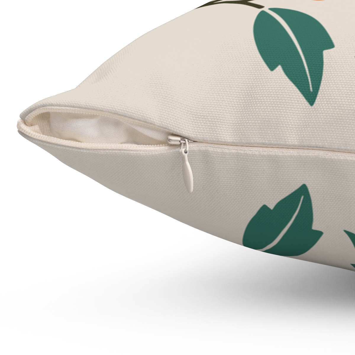 Retro Floral Pattern 1, Square Pillow, 74150-1b - Image 3