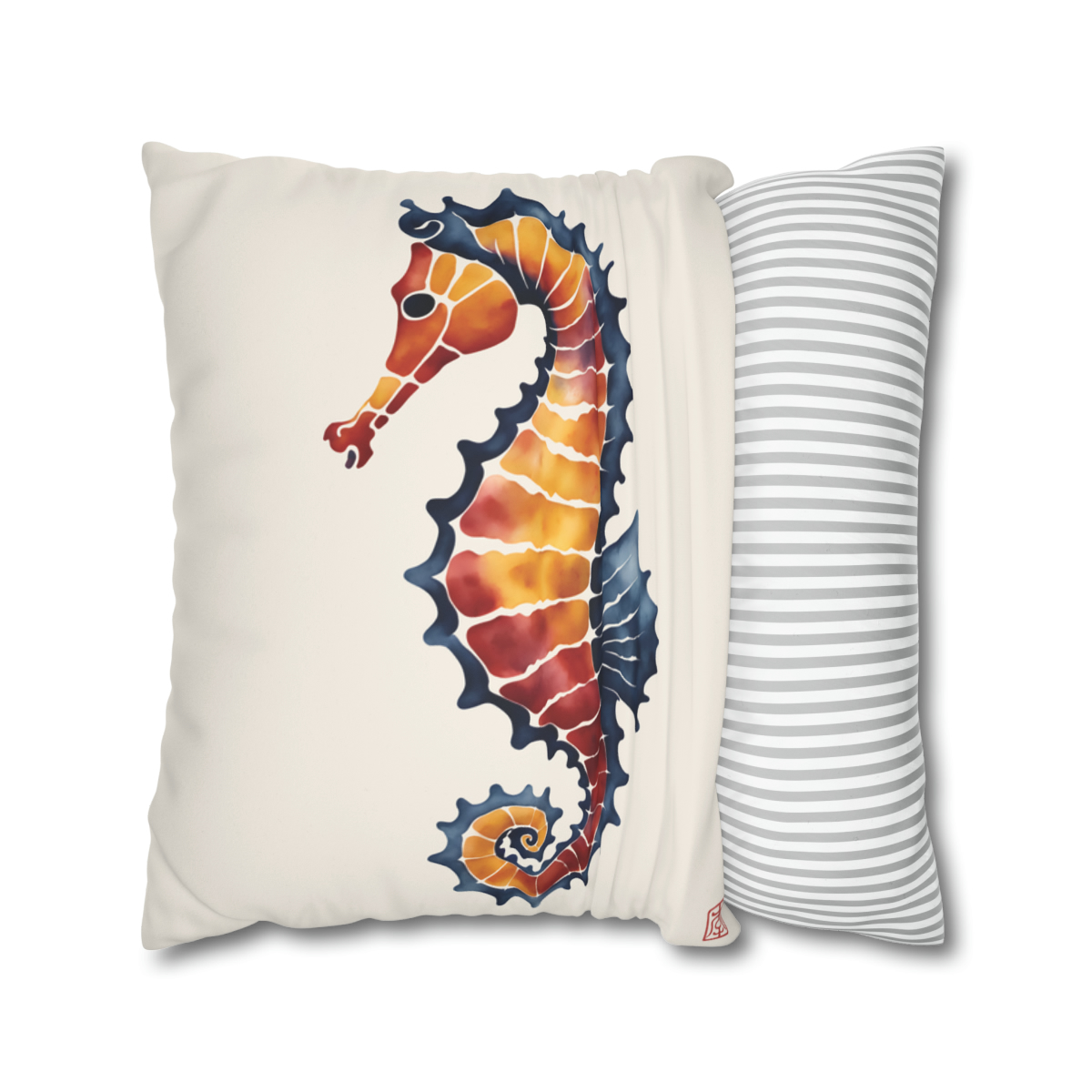 Seahorse In Watercolor Pillow Case 74204-1a
