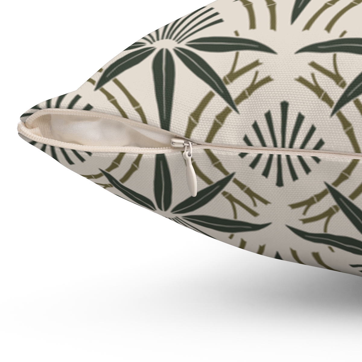 Bamboo Pattern, Square Pillow, 74152-2c - Image 3