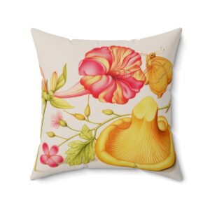 Georg Bocksay Herb Robert & Chanterelle. Square Pillow A4-9 Georg Bocksay Herb Robert & Chanterelle. Square Pillow A4-9