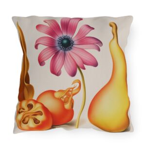 Georg Bocksay Poppy Anemone & Pear. Outdoor Pillow A4-8