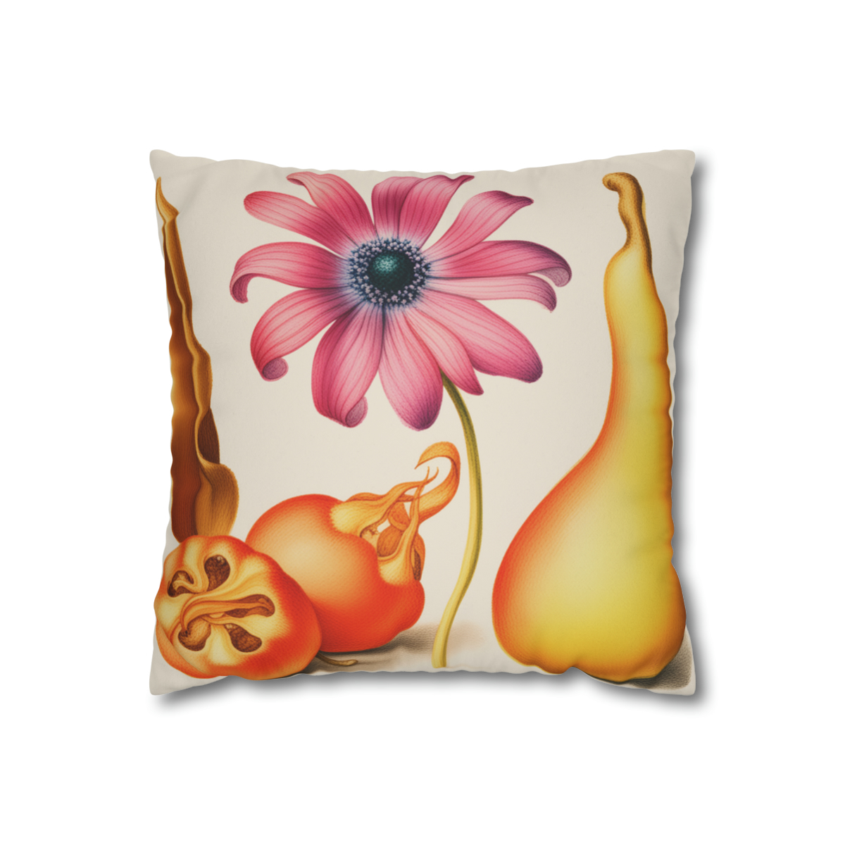 Georg Bocksay Poppy Anemone & Pear. Pillow Case A4-8 - Image 2