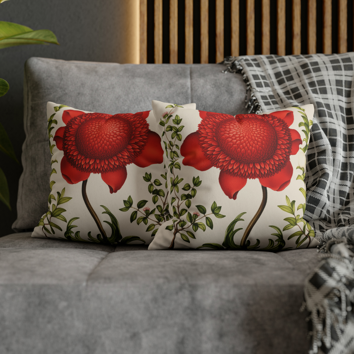 Georg Bocksay Poppy Anemone. Pillow Case A4-1 - Image 5