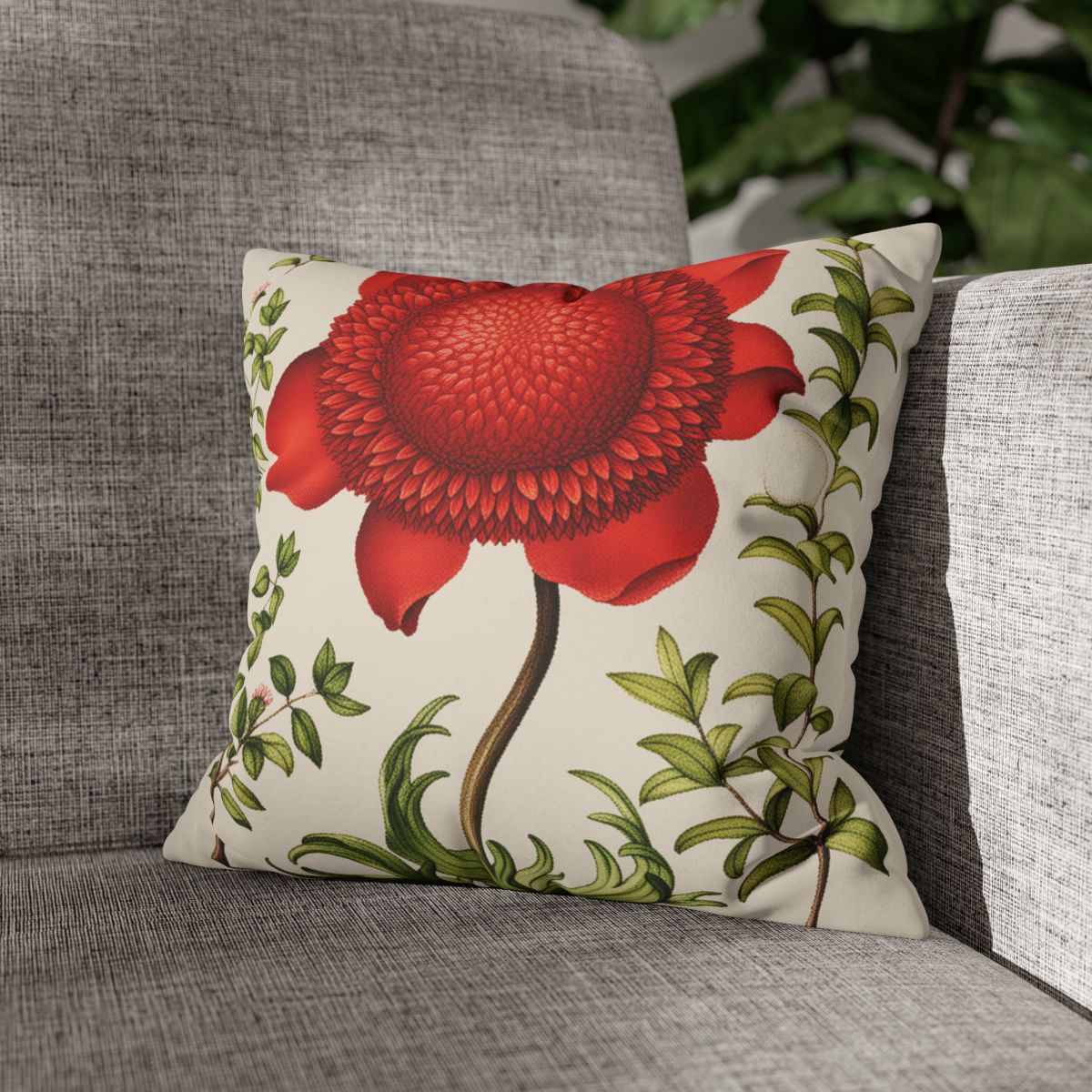 Georg Bocksay Poppy Anemone. Pillow Case A4-1 - Image 4