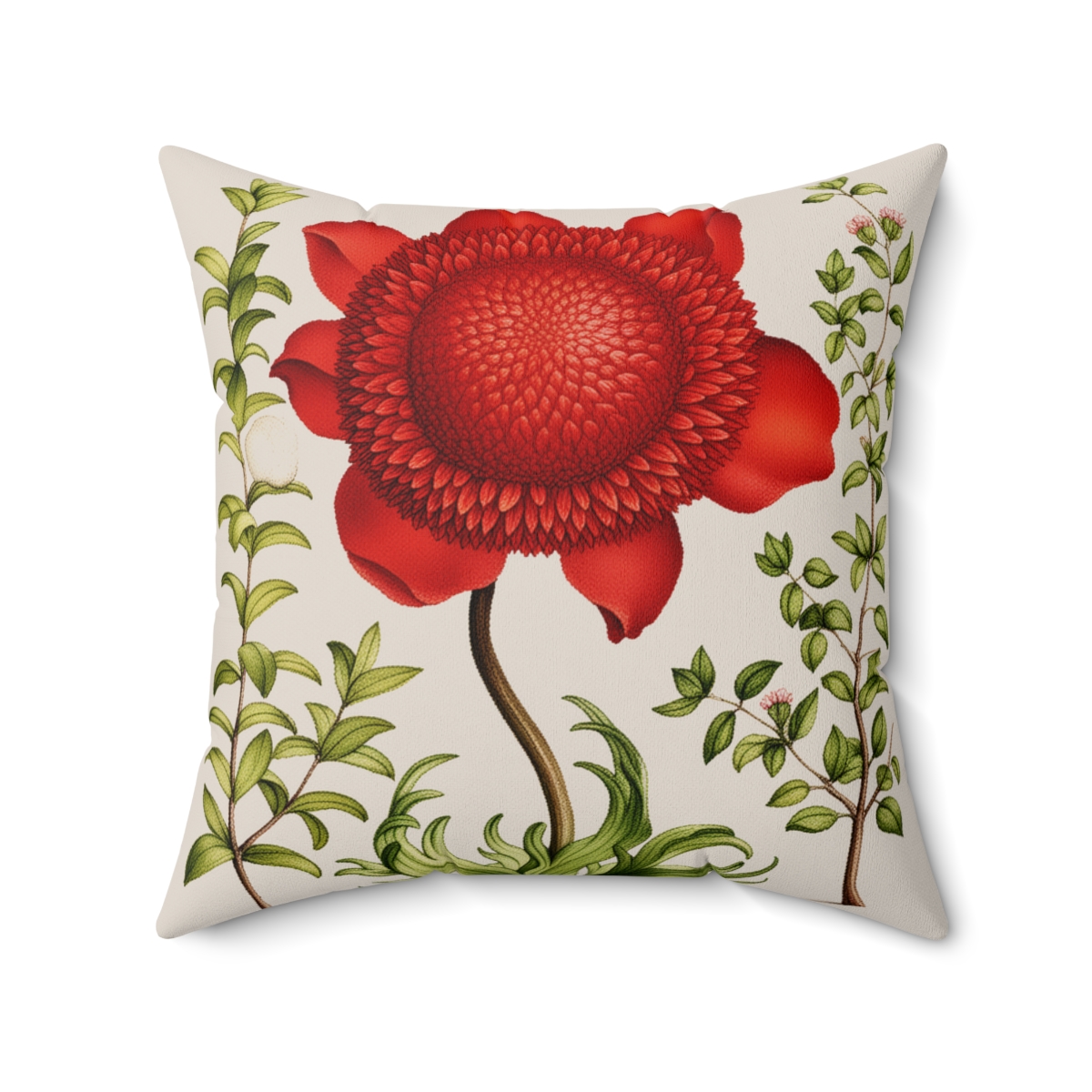 Georg Bocksay Poppy Anemone. Square Pillow A4-1 - Image 2