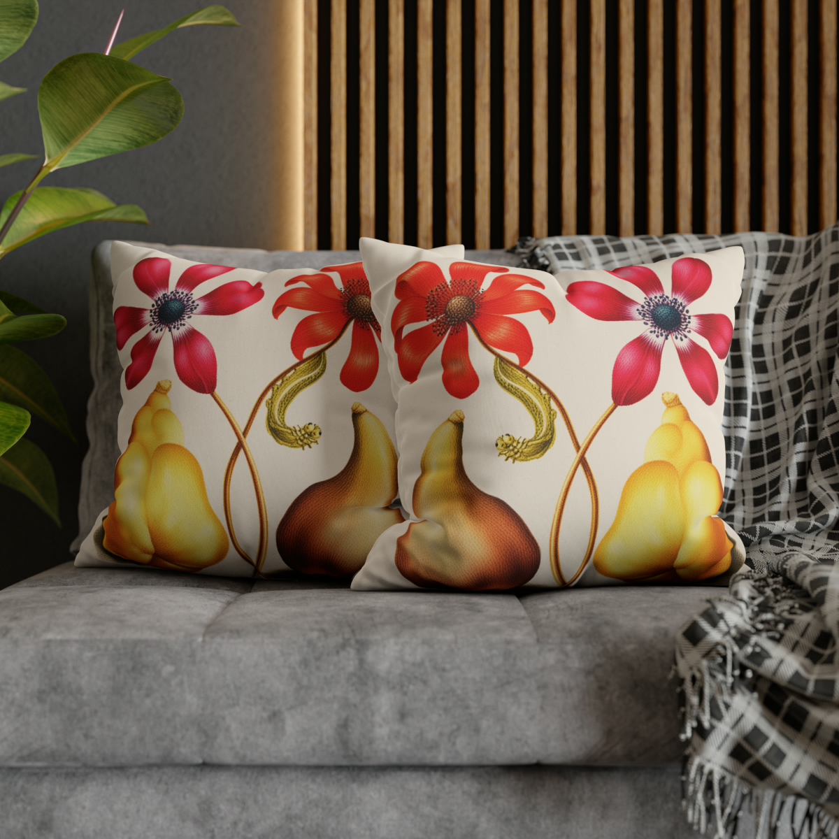 Georg Bocksay Poppy Anemones & Fig. Pillow Case A4-10 - Image 5