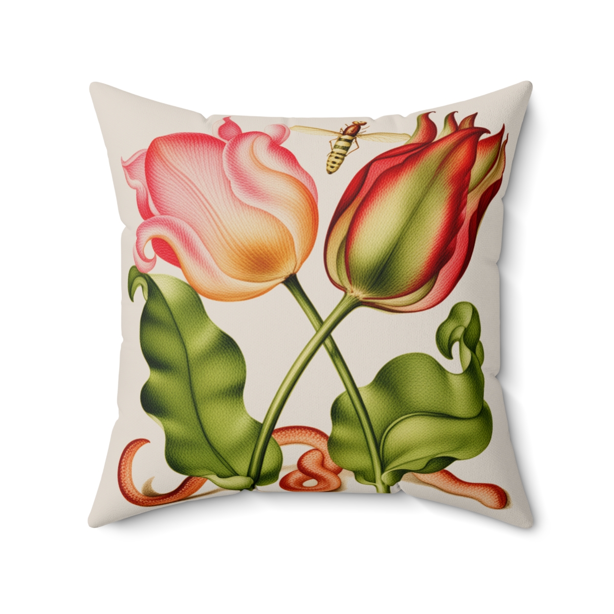 Georg Bocksay Tulips. Square Pillow A4-14 1 Georg Bocksay Tulips. Square Pillow A4-14