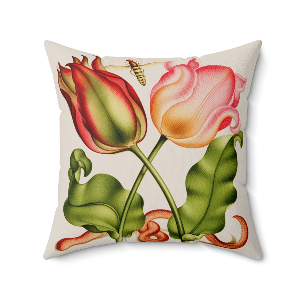 Georg Bocksay Tulips. Square Pillow A4-14 2 Georg Bocksay Tulips. Square Pillow A4-14 - Image 2