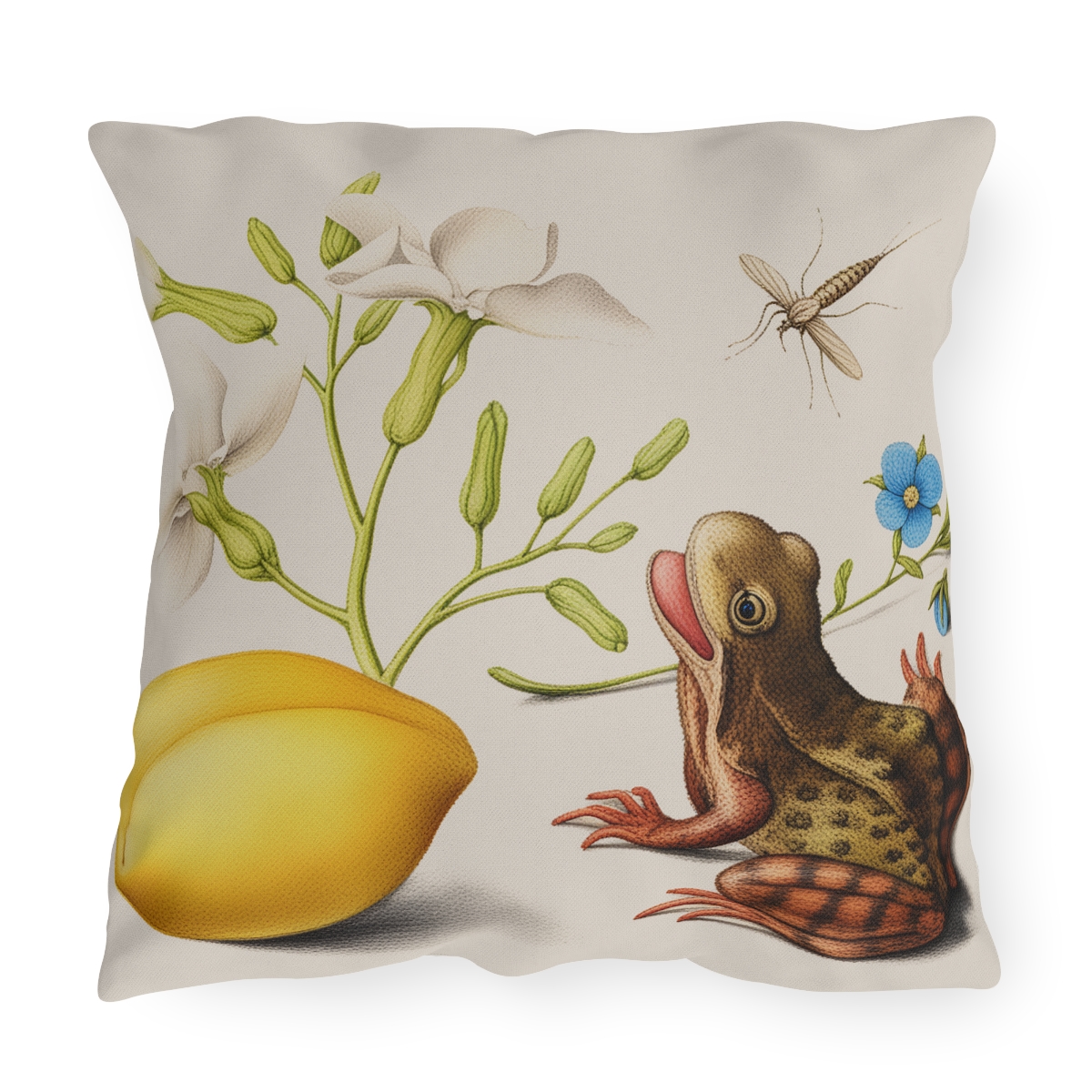 Georg Bocskay Almond & Frog. Outdoor Pillow A4-15