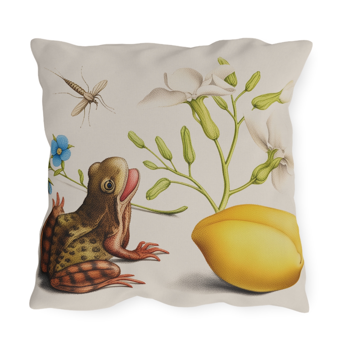 Georg Bocskay Almond & Frog. Outdoor Pillow A4-15 - Image 2
