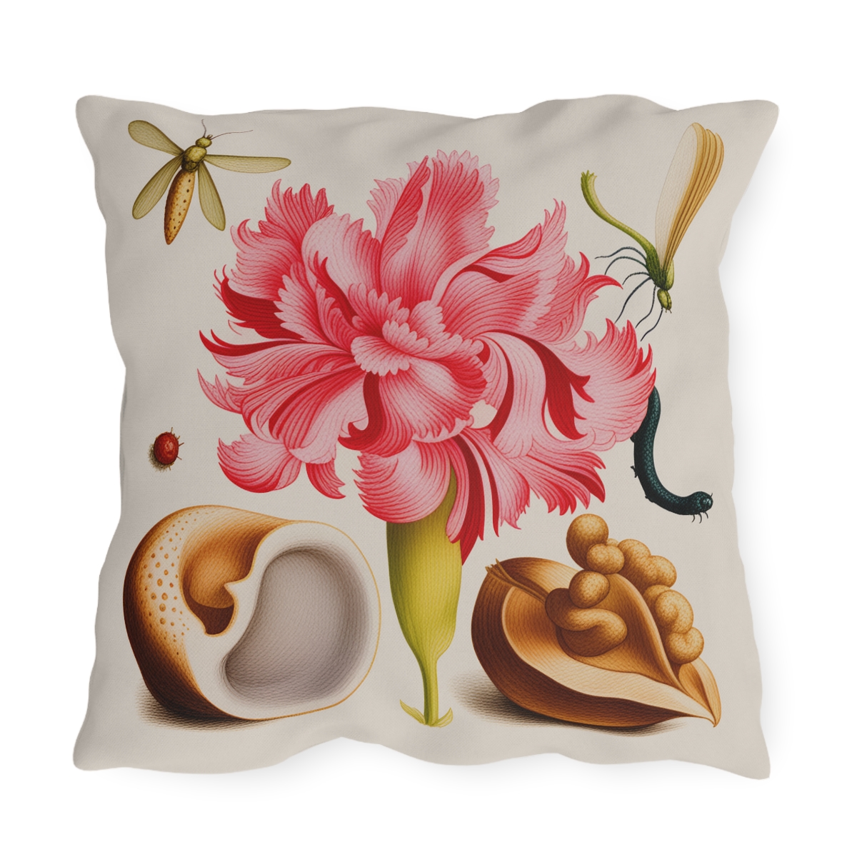 Georg Bocskay Carnation. Outdoor Pillow A4-7 2 Georg Bocskay Carnation. Outdoor Pillow A4-7 - Image 2