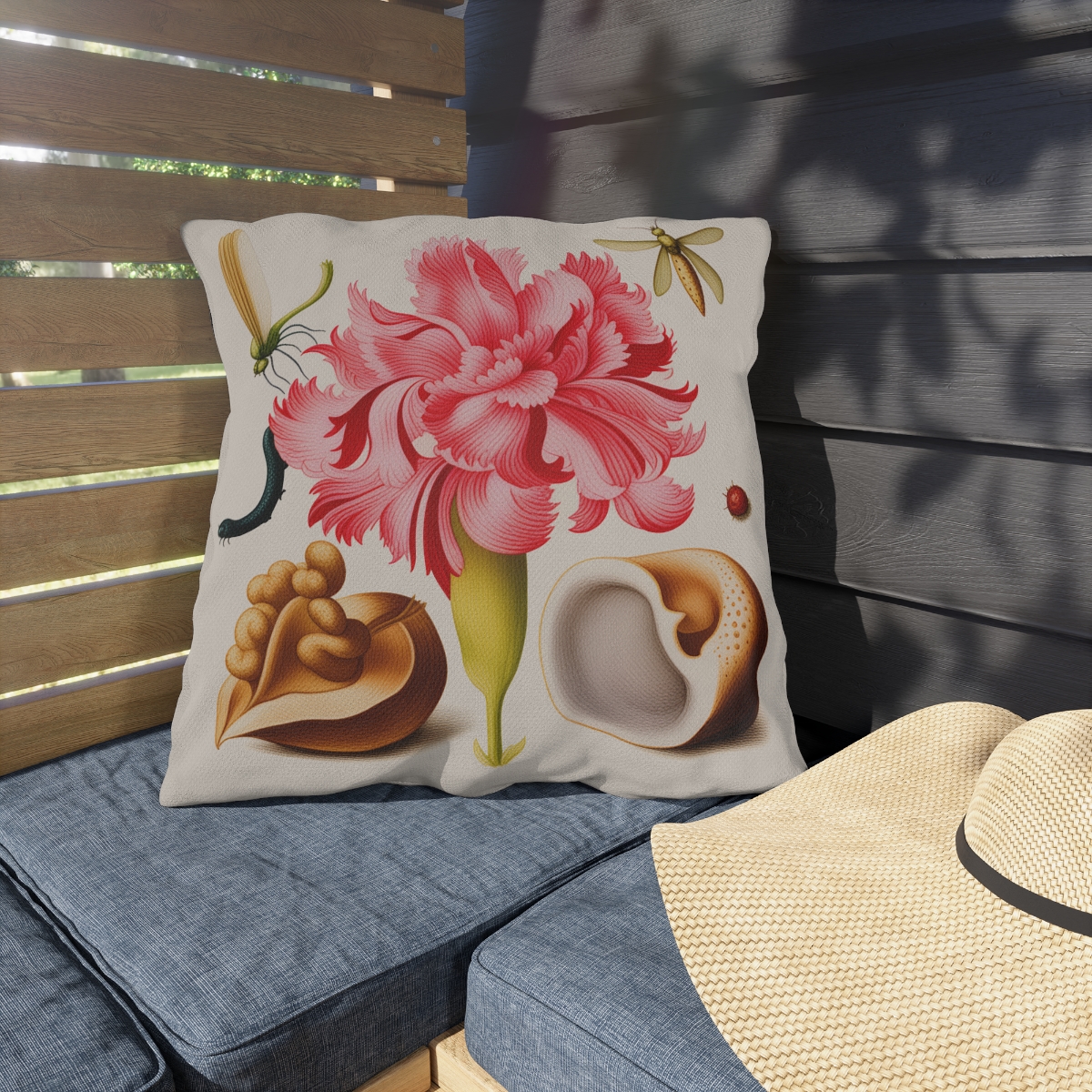 Georg Bocskay Carnation. Outdoor Pillow A4-7 3 Georg Bocskay Carnation. Outdoor Pillow A4-7 - Image 3