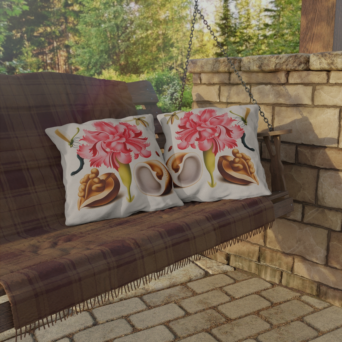 Georg Bocskay Carnation. Outdoor Pillow A4-7 4 Georg Bocskay Carnation. Outdoor Pillow A4-7 - Image 4