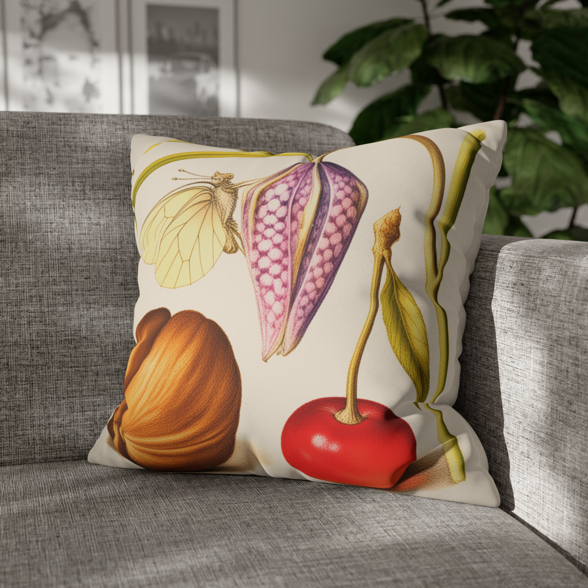 Georg Bocskay English Walnut & Sweet Cherry. Pillow Case A4-11 - Image 4