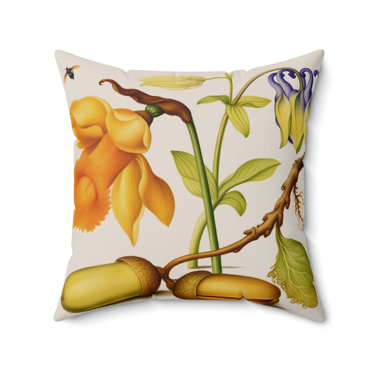 Georg Bocskay European Columbine. Square Pillow A4-12 1 Georg Bocskay European Columbine. Square Pillow A4-12
