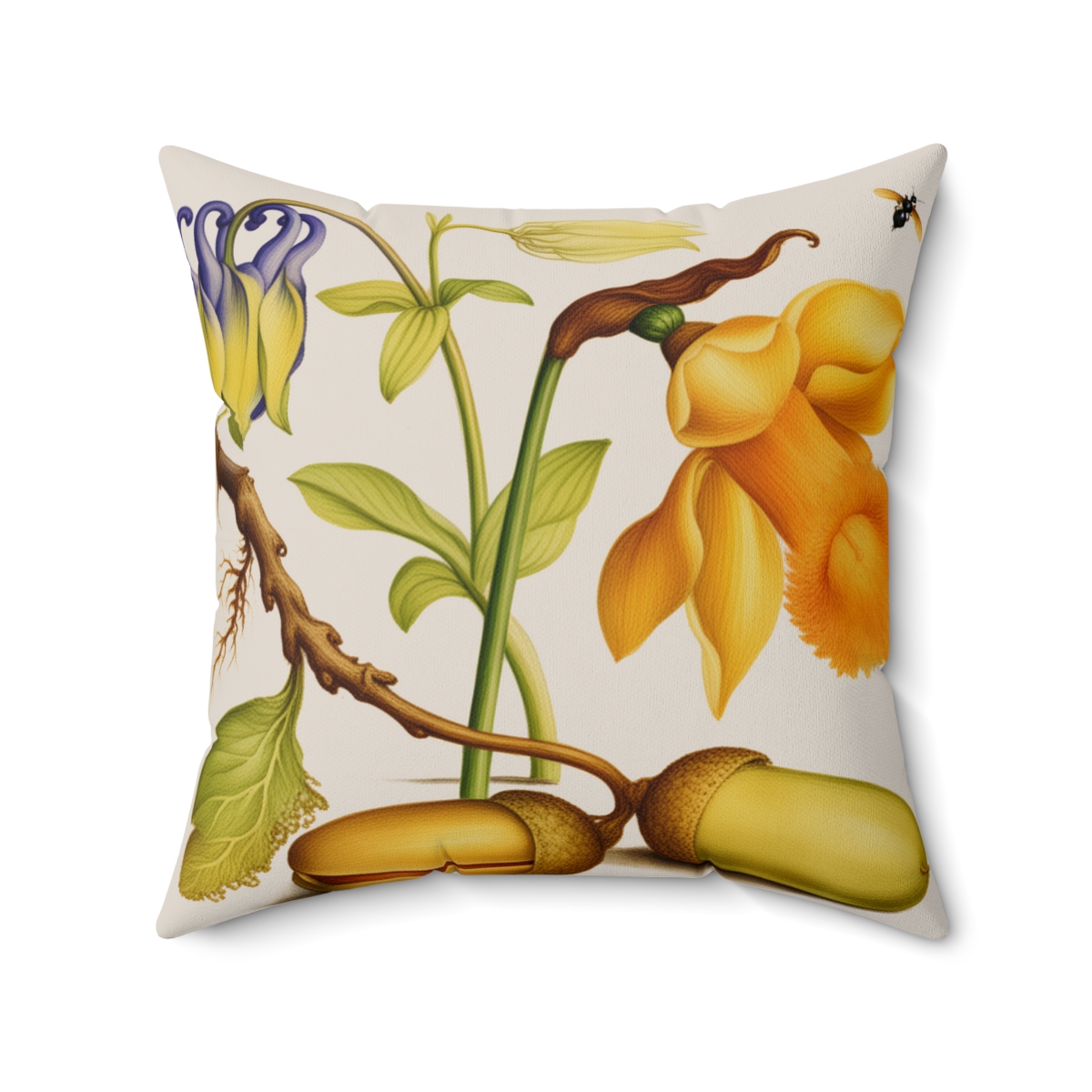 Georg Bocskay European Columbine. Square Pillow A4-12 2 Georg Bocskay European Columbine. Square Pillow A4-12 - Image 2