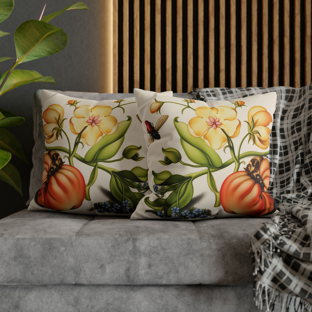 Georg Bocskay Forget-Me-Not & Tomato. Pillow Case A4-13 - Image 5